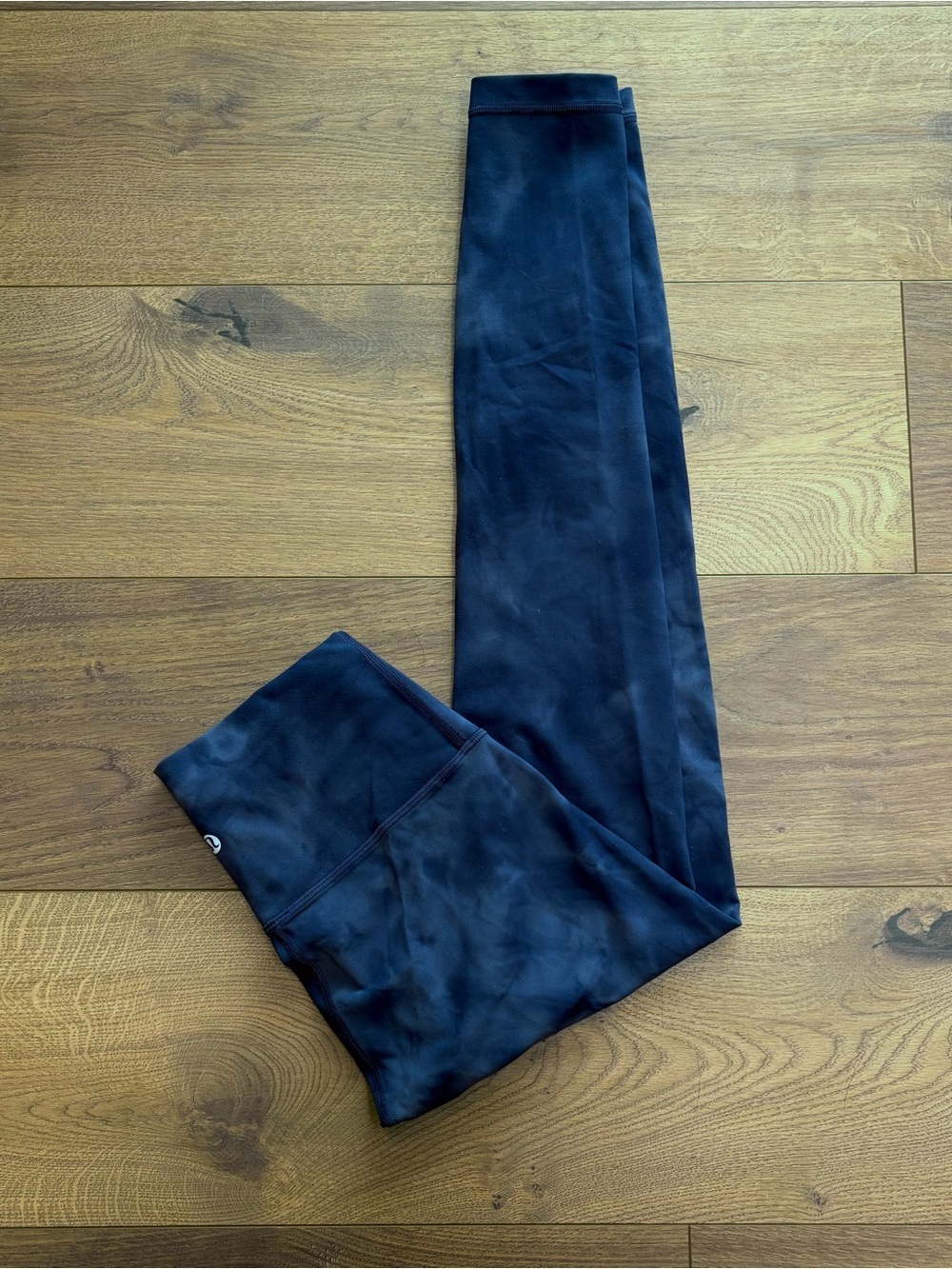 Lululemon Navy Tie-Dye High-Rise Leggings